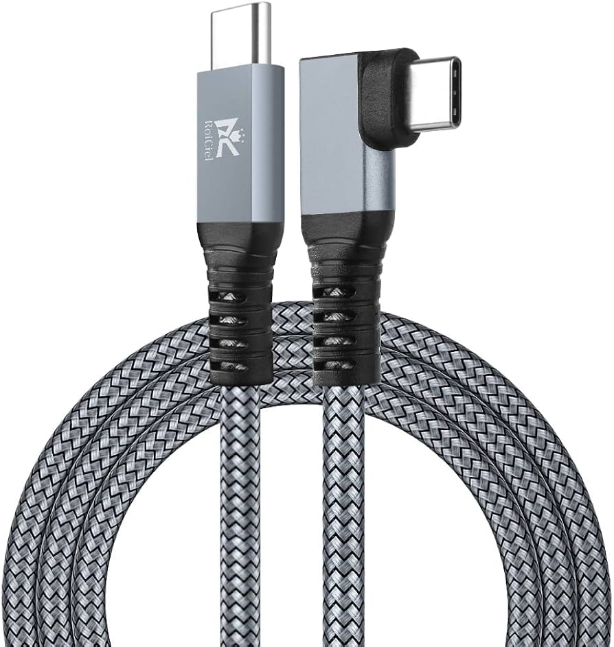 RoiCiel(ディアルズシーリズ)USB-C to USB-C VRケーブル Linkケーブル VRヘッドセットおよびゲームPC用の高速データ転送専用ケーブルPD60W USB3.1 Gen1 5Gbps 高速データ転送 &充電コードSteam クエスト 2/1/Pro/Pico